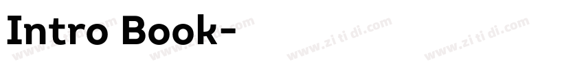 Intro Book字体转换